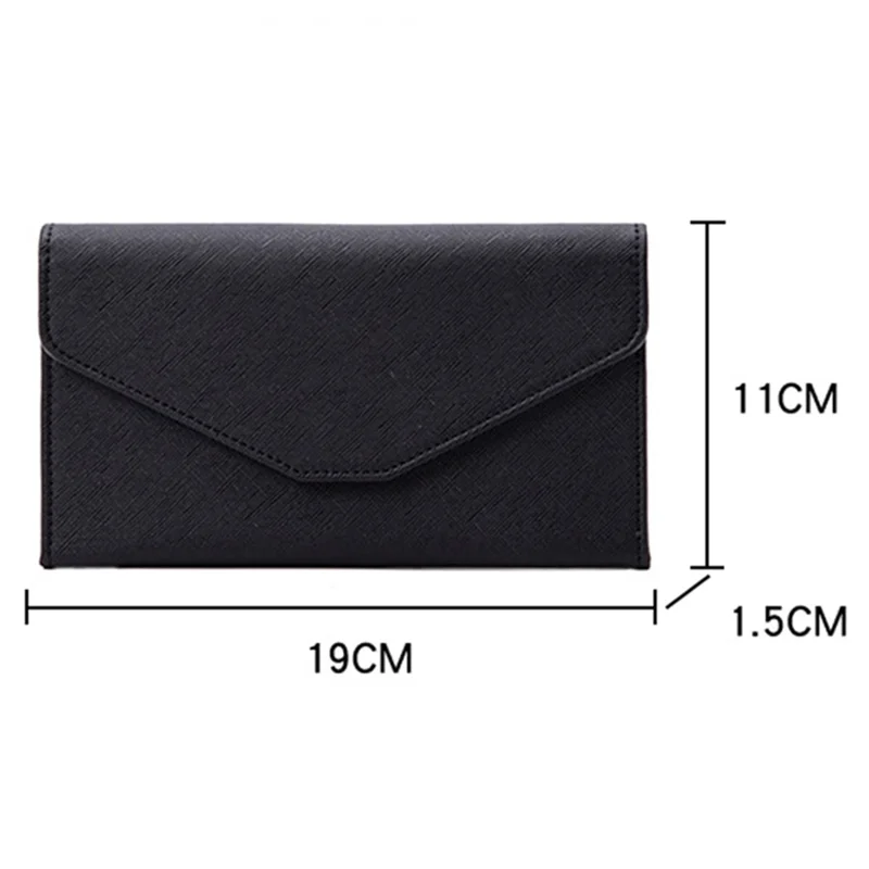Bolsa de pasaporte con bloqueo RFID 1655 de viaje PU Leather Cards Cash Storage - Negro