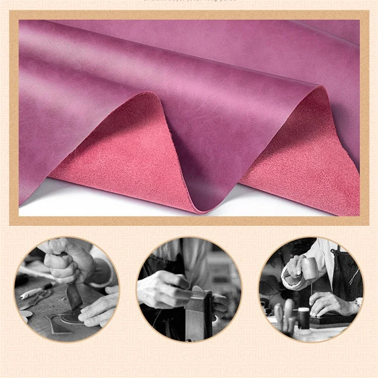 BANYANU BYN-8095 Retro Women Long Wallet Second-layer Cowhide Clutch Purse - Wine Red