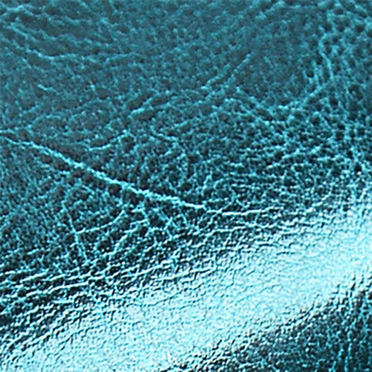 BANYANU BYN-8133 Carteira Longa Retrô Feminina de Couro Encerado de Grande Capacidade - Azul Pavão 
