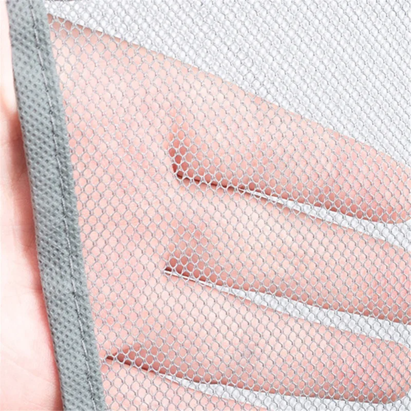 4-lags hængelåse design håndtasker opbevaring hængende pose i uldflor - Grå