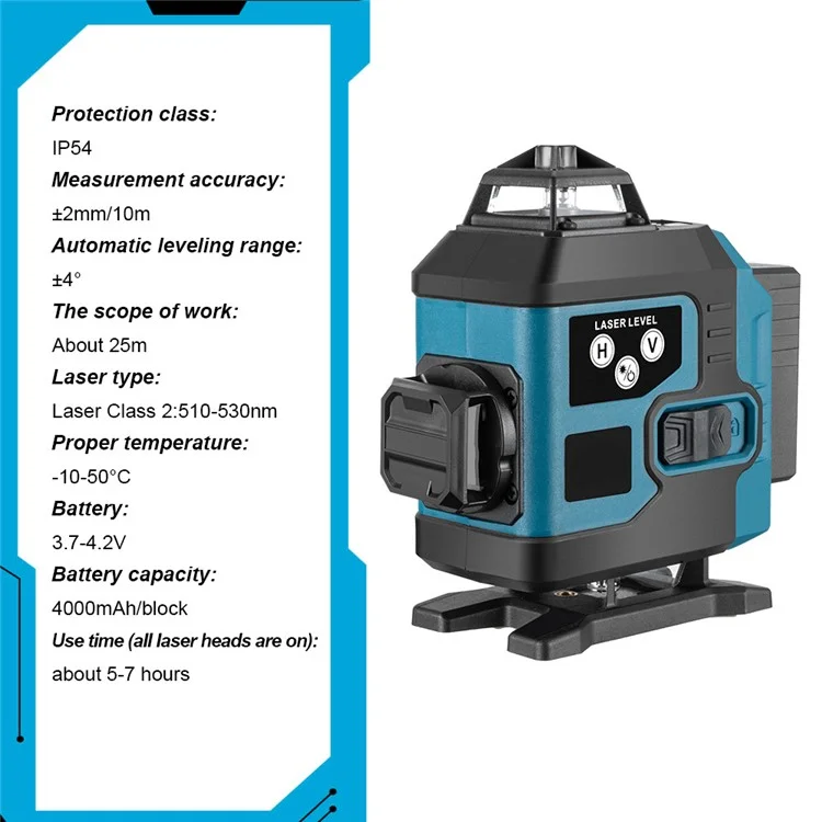 XTL-SPY16 16-Line Infrared Laser Level High-Precision Portable Wall Leveler