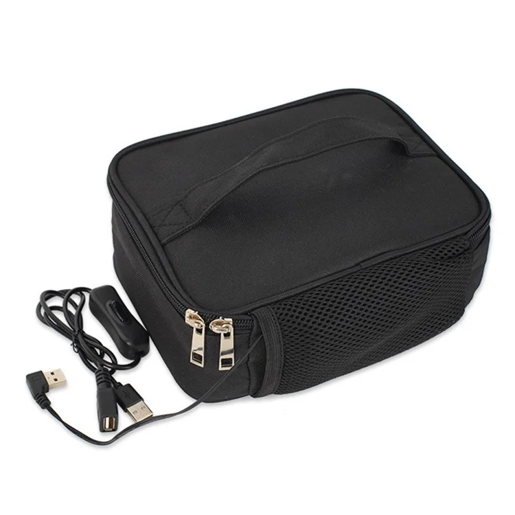 Travel Camping Waterproof Electric Lunch Box USB Heating Bag Food Warmer
