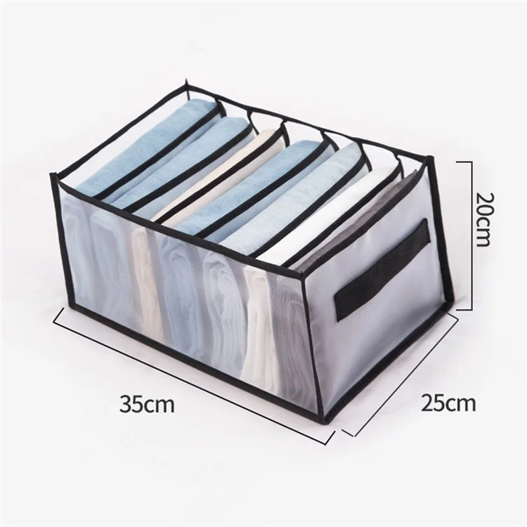 5PCS Closet Underwear Drawer Organizer Gauze Storage Divider Box für Socken BHs - Schwarz