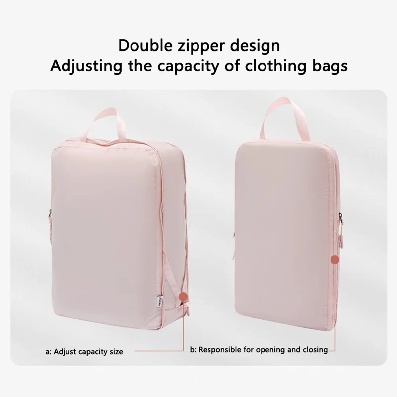 YISIDAN YSD-0622 Travel Luggage Extensible Storage Bag Compression Packing Cube Size L - Blue