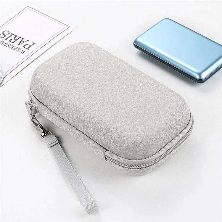 Organisateur de câble de données Sac de rangement des accessoires numériques avec cordon, taille L - Gris