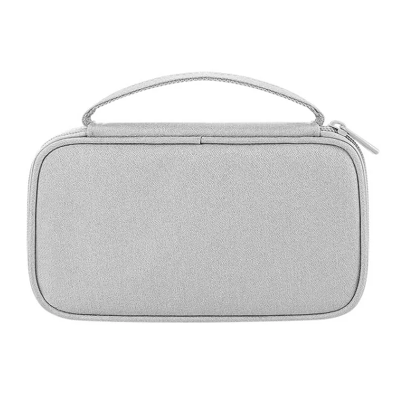 Travel U Disk Data Cable Organizer Digital Accessories Storage Bag, Size M - Dark Grey