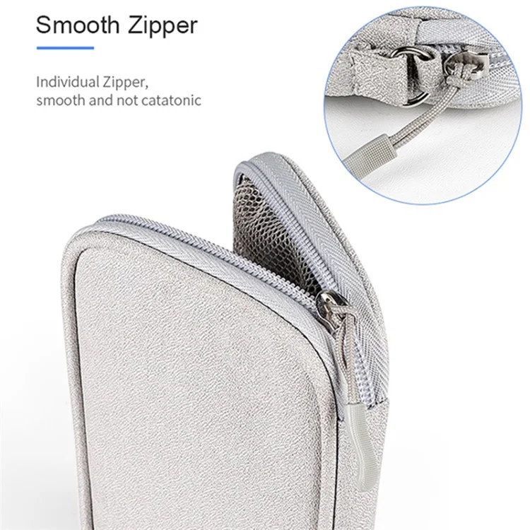 Travel Cable Organizer Borsa digitale portatile impermeabile, Dimensione S - Grigio