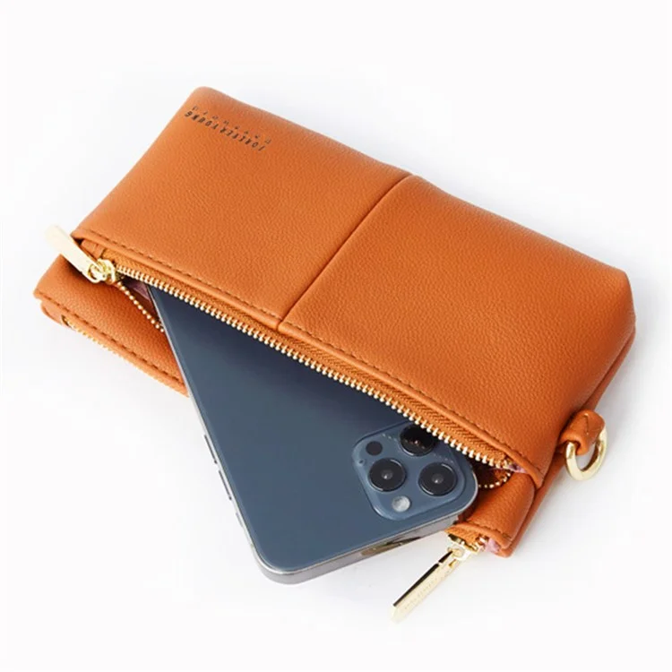 FOREVER YOUNG PL825-13 Portafoglio da donna lungo Clutch Bag in pelle PU - Rosso