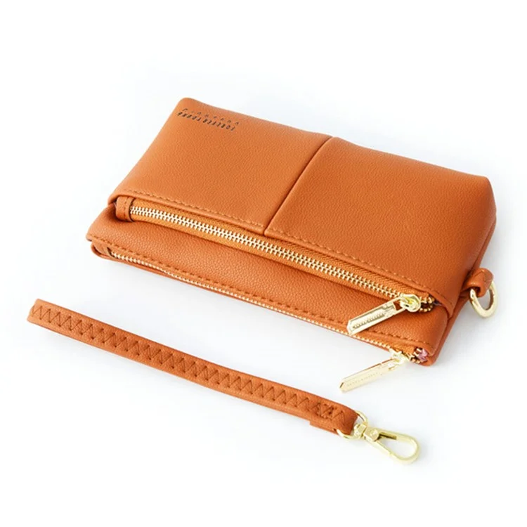 FOREVER YOUNG PL825-13 Portafoglio da donna lungo Clutch Bag in pelle PU - Rosso
