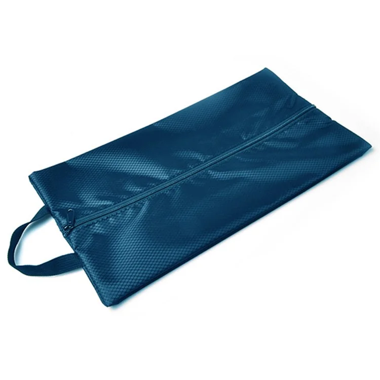 xd-01 Travel Shoes Storage Bag Waterproof Nylon Sneakers Sandals Tote Bag - Navy Blue