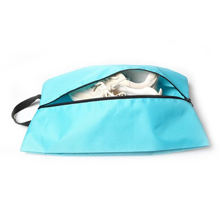 xd-01 Travel Shoes Storage Bag Waterproof Nylon Sneakers Sandals Tote Bag - Navy Blue