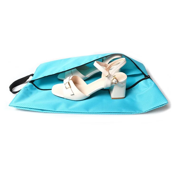 xd-01 Travel Shoes Storage Bag Waterproof Nylon Sneakers Sandals Tote Bag - Navy Blue