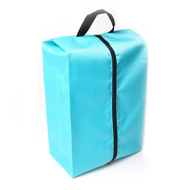 xd-01 Travel Shoes Storage Bag Waterproof Nylon Sneakers Sandals Tote Bag - Navy Blue