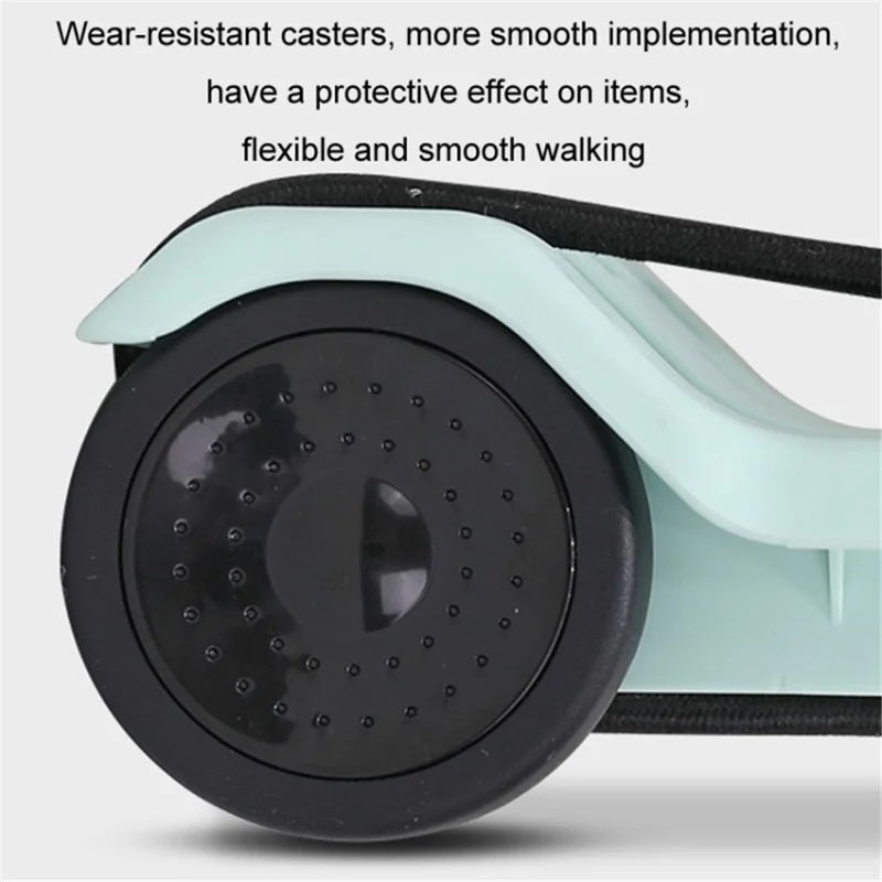 Folding Shopping Trolley 2-Wheels Shopping Cart Grocery Trolley with Storage Bag - Green