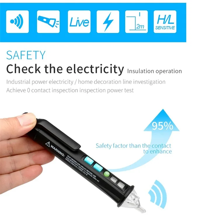 MESTEK AC10 Multi-function Cable Voltage Detection Smart Electric Tester Pen