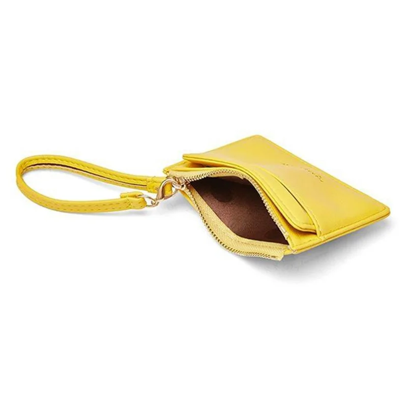 PIERRE LOUES PL19-45B Solid Color Women Coin Purse PU Leather Small Wallet - Blackish Green