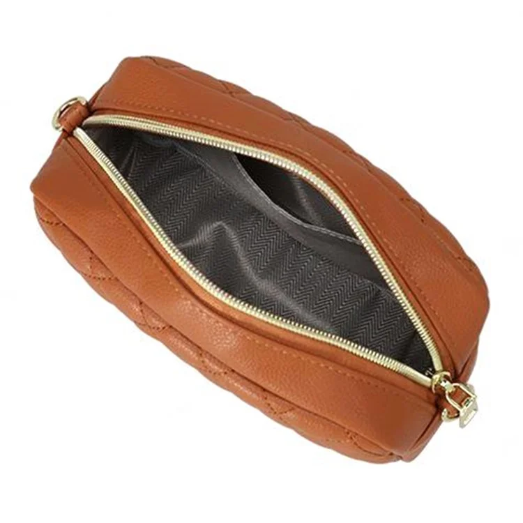 PIERRE LOUES PL614-68 Borsa a spalla in pelle sintetica PU con motivo a rombi per donna - Giallo