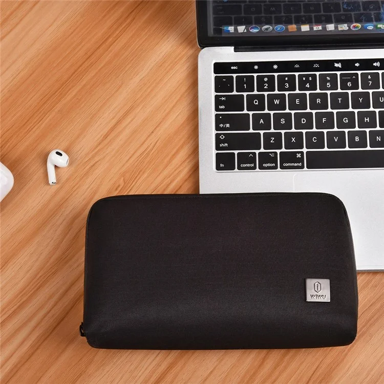 WIWU Alpha Waterproof Polyester Storage Bag Pouch for Pen. Cell Phone, Cable, Wall Charger