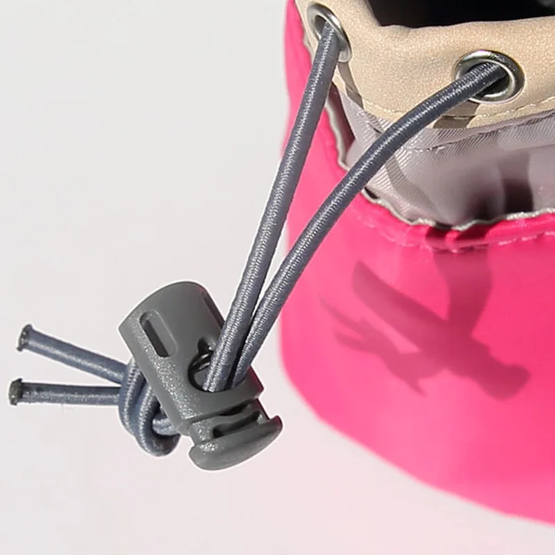 256 Large Capacity Waterproof Nylon Storage Bag Contrast Color Cosmetic Bag - Coffee