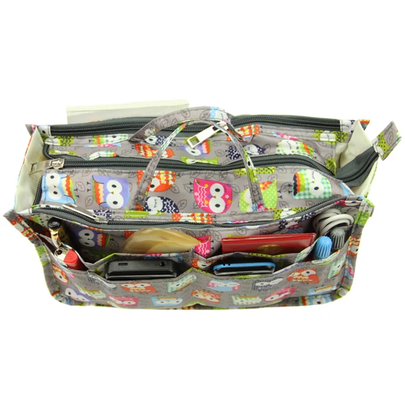 1309 Waterproof Oxford Cloth Portable Cosmetic Bag Travel Toiletries Handbag - Owl