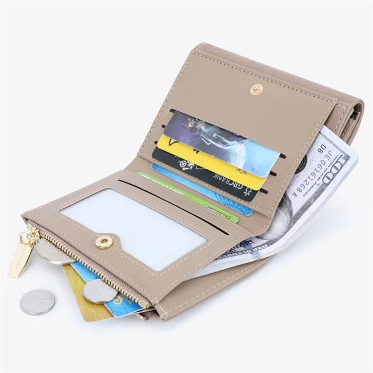 TAILIAN T2616-002 Portefeuille pour filles en cuir PU Porte-cartes Porte-monnaie pour femmes - Vert
