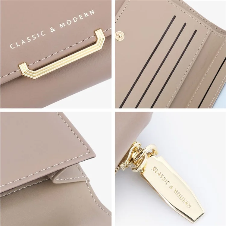 TAILIAN T2616-002 Portefeuille pour filles en cuir PU Porte-cartes Porte-monnaie pour femmes - Vert