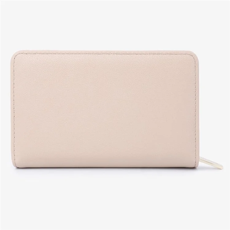 TAILIAN T2711-006 Pearl Decor Stylish Women Wallet PU Leather Zipper Pocket Purse - Black