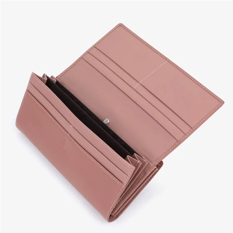 TAILIAN T8703-001 Geldbörse für Damen aus PU-Leder, Clutch-Tasche mit Magnetverschluss - Braun