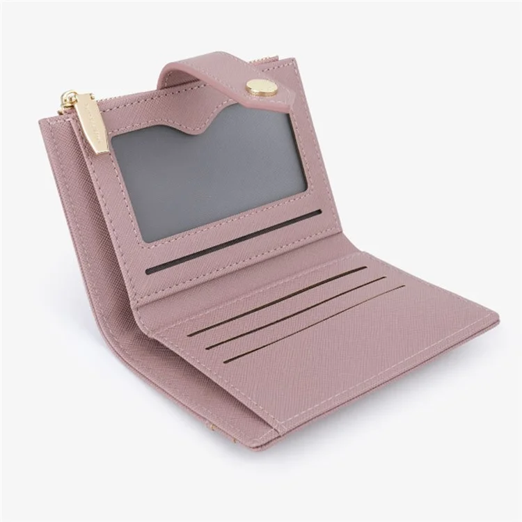 TAILIAN T2602-342 Petit portefeuille pour femme Sacs à fermeture éclair Poches de trésorerie Multilogements Cadeaux - Raisin Violet