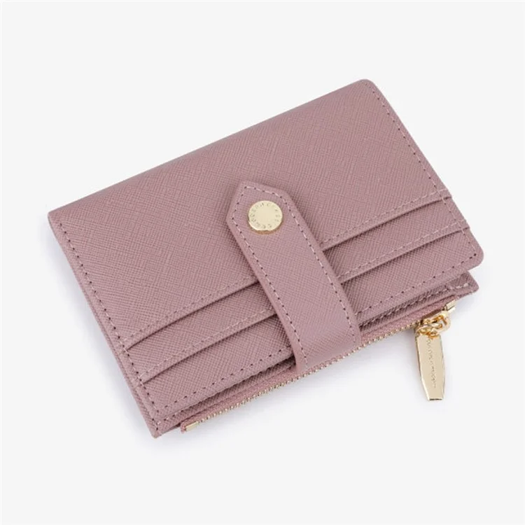 TAILIAN T2602-342 Petit portefeuille pour femme Sacs à fermeture éclair Poches de trésorerie Multilogements Cadeaux - Raisin Violet