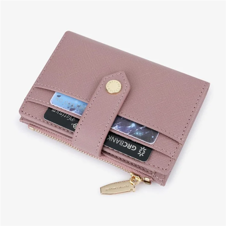 TAILIAN T2602-342 Petit portefeuille pour femme Sacs à fermeture éclair Poches de trésorerie Multilogements Cadeaux - Raisin Violet