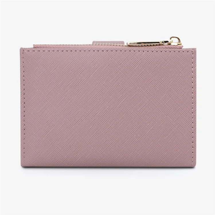 TAILIAN T2602-342 Petit portefeuille pour femme Sacs à fermeture éclair Poches de trésorerie Multilogements Cadeaux - Raisin Violet