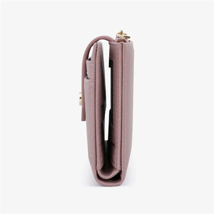TAILIAN T2602-342 Petit portefeuille pour femme Sacs à fermeture éclair Poches de trésorerie Multilogements Cadeaux - Raisin Violet