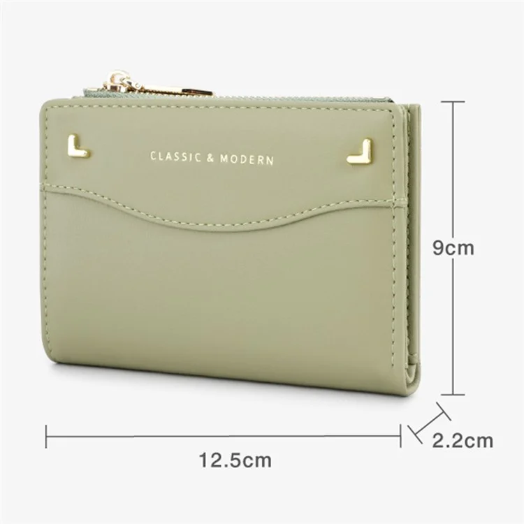 TAILIAN T2602-337 Portafoglio Bifold Corto ID Finestra Supporto Carta Contanti Tasca Portamonete - Viola