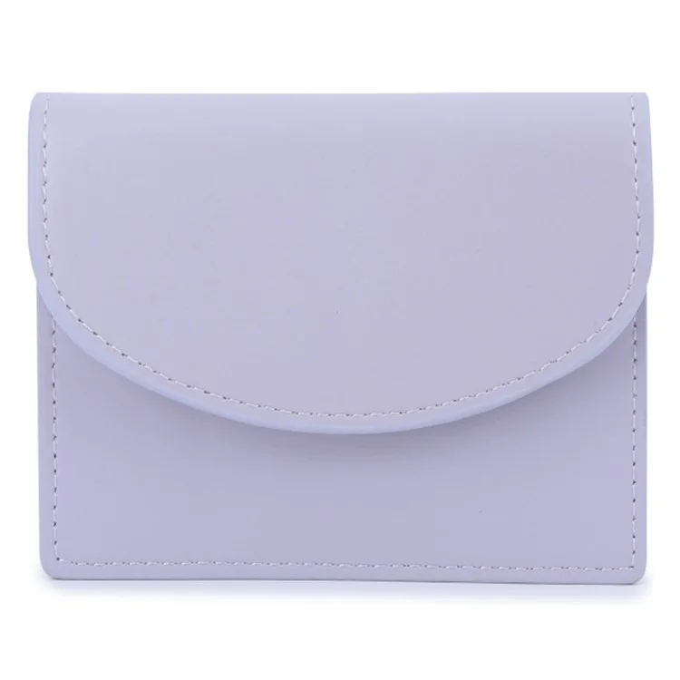 TAILIAN TB142-002 Portefeuille pour femme Couleur unie Cuir PU Petite Porte-monnaie - Violet