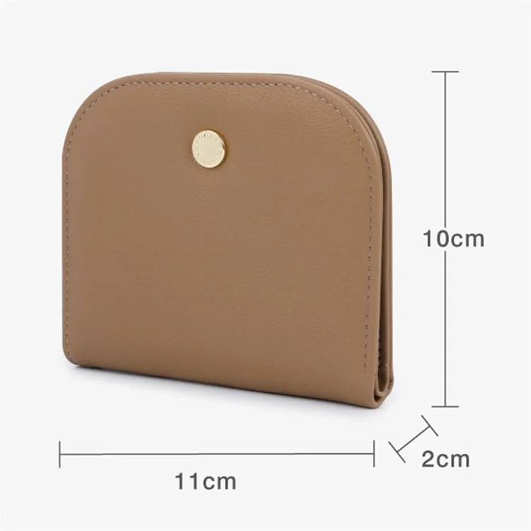 TAILIAN T2052-001 Mini Women Purse Semicircle Solid Color Girl Cash Wallet  - Green