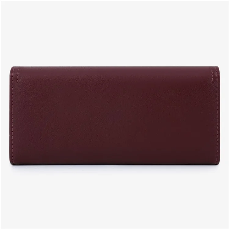 TAILIAN T5601-130 Damen Geldbörse Lange Trifold Geldbörse PU-Leder Clutch Bag - Aprikose