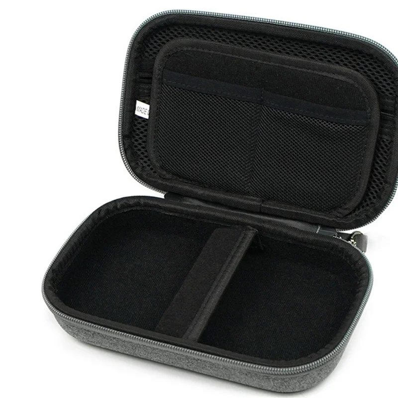 Digital Accessories Bag EVA+Polyester Data Cable Power Bank Mouse Carrying Case - Dark Grey