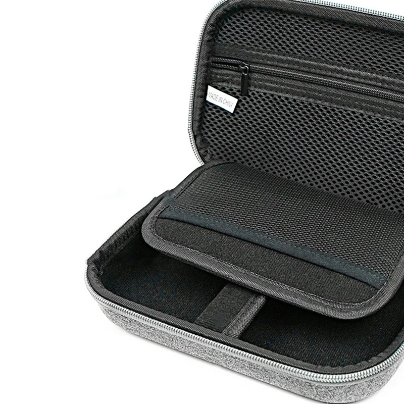 Digital Accessories Bag EVA+Polyester Data Cable Power Bank Mouse Carrying Case - Dark Grey