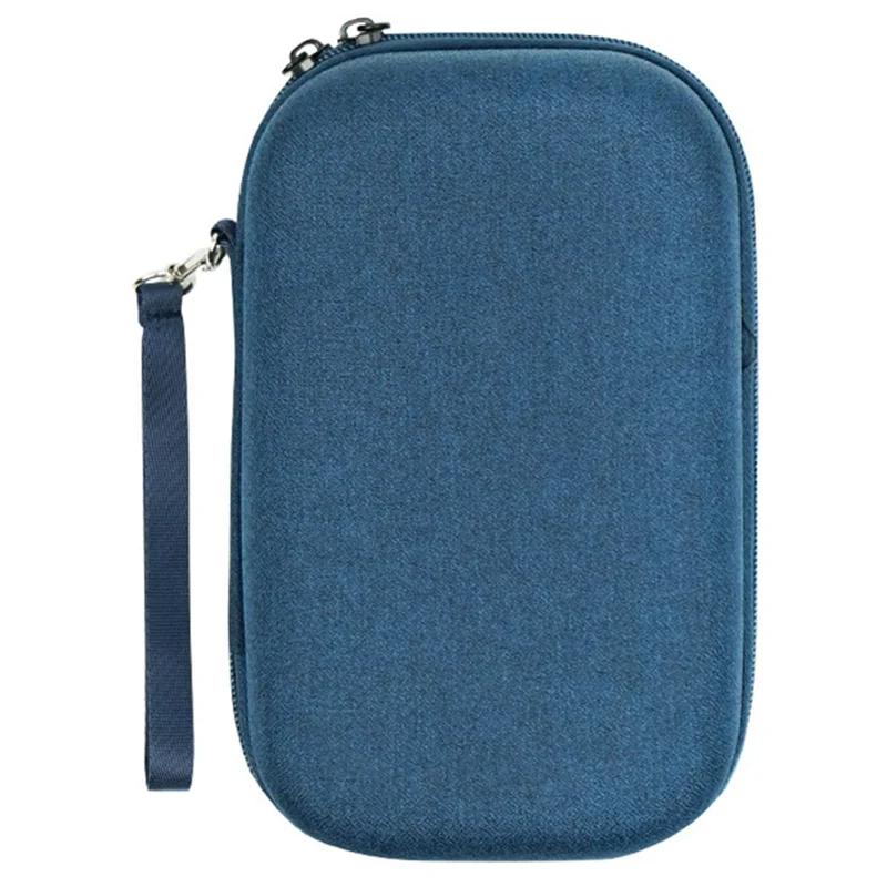 Torba na akcesoria cyfrowe EVA+poliester, etui na przewody danych, powerbank, mysz - niebieska