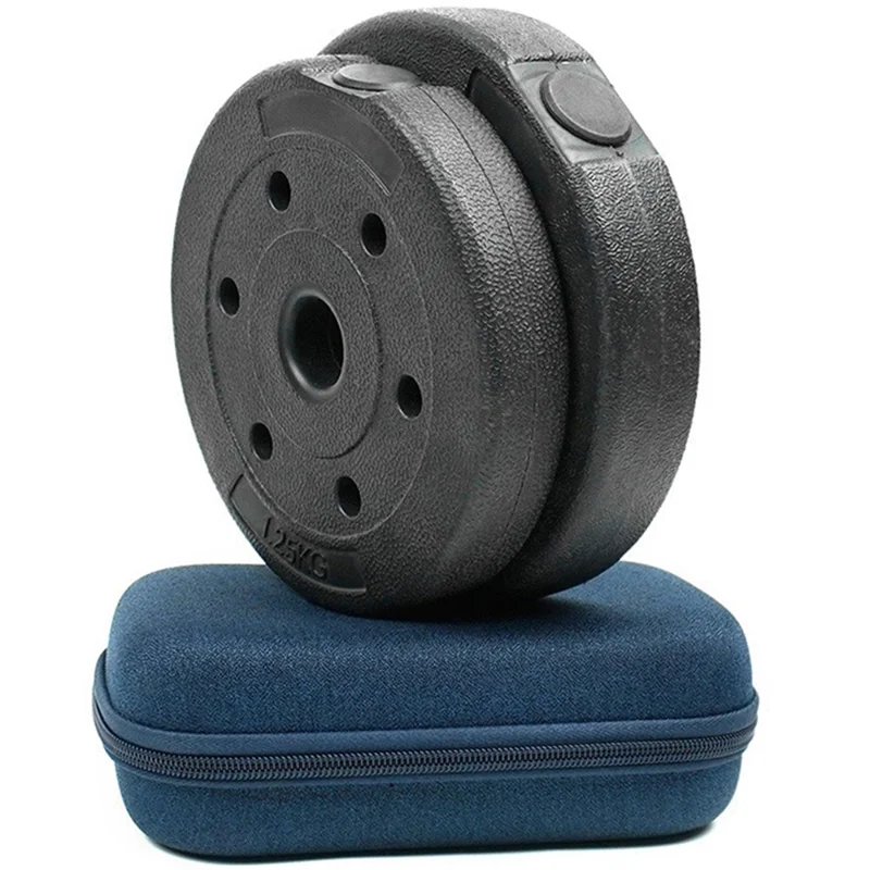 Torba na akcesoria cyfrowe EVA+poliester, etui na przewody danych, powerbank, mysz - niebieska