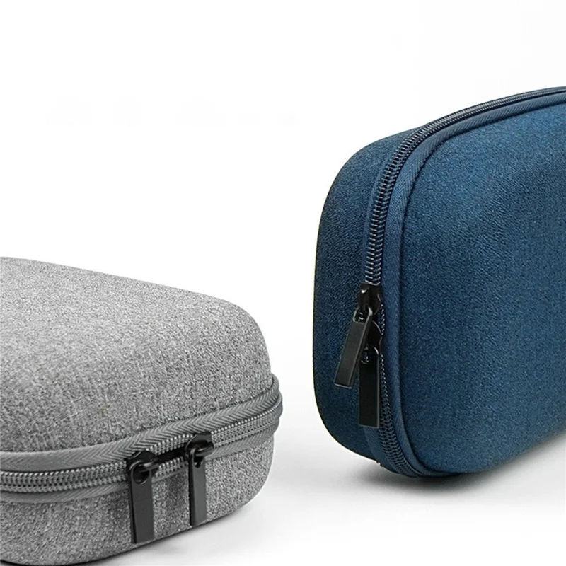 Torba na akcesoria cyfrowe EVA+poliester, etui na przewody danych, powerbank, mysz - niebieska