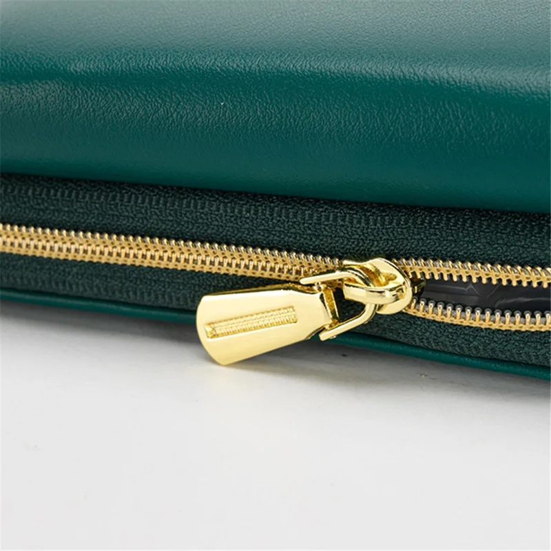 5587 Women's Wallet PU Leather Card Holder Pouch Coin Storage Clutch Purse - Green