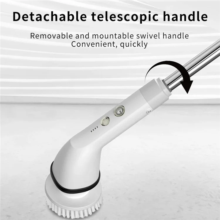 S1 Multifonction Ménage Wireless Electric Cleaning Brush avec Poignée Amovible