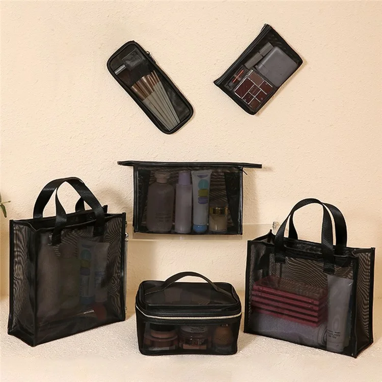 047+048+049+050+051+052 6Pcs / Set See-through Cosmetic Bag Travel Toiletries Pouch
