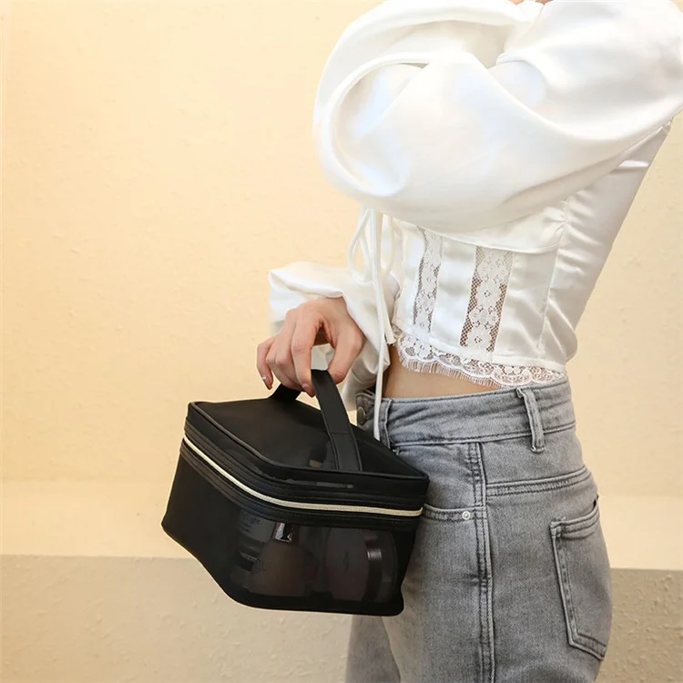 047+048+049+050+051+052 6Pcs / Set See-through Cosmetic Bag Travel Toiletries Pouch