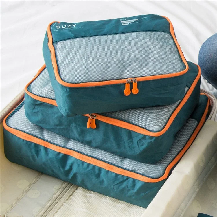 Borsa organizer da viaggio SUZY CG452 Set da 7 pezzi - Verde militare