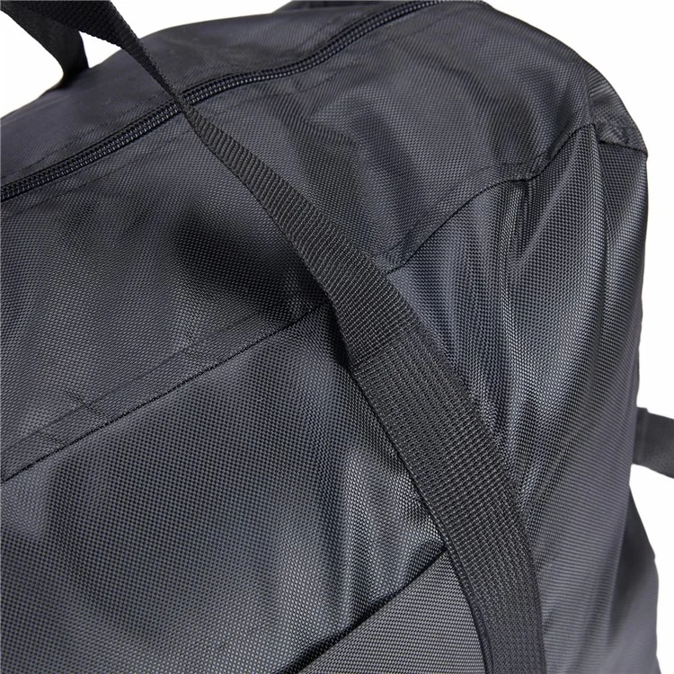 Faltbare wasserdichte 600D Oxford Stoff Reisetasche Große Handtasche Umhängetasche - Schwarz