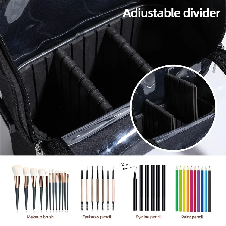 29-1 Travel Toiletry Organizer Bag Clear Crossbody Bag Handbag with Detachable Dividers