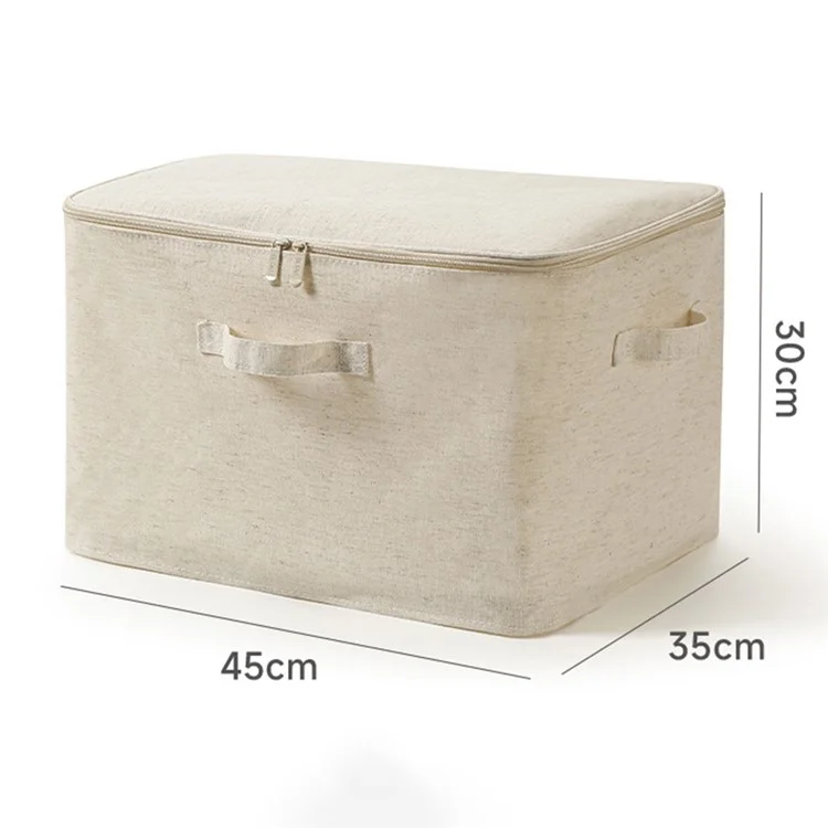 70398 Large-45x35x30cm Clothes Storage Bins Foldable Closet Organizers Storage Containers with Handle